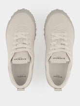 Givenchy White and Grey Glide Leather Sneakers