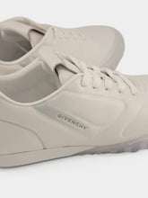 Givenchy White and Grey Glide Leather Sneakers