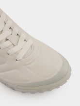 Givenchy White and Grey Glide Leather Sneakers