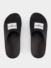 Givenchy Black Label Slide Rubber Flat Mules