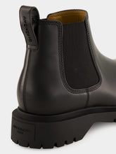 Givenchy Black Brushed Leather Chelsea Boots
