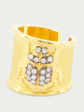 Begüm Khan Scarab crystal earcuff