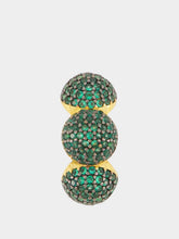 Begüm Khan Green Maharani Ear Cuff Gold-Plated