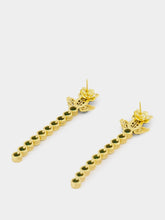 Begüm Khan Green Frog Tennis Earrings
