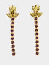 Begüm Khan Purple Frog Tennis Earrings