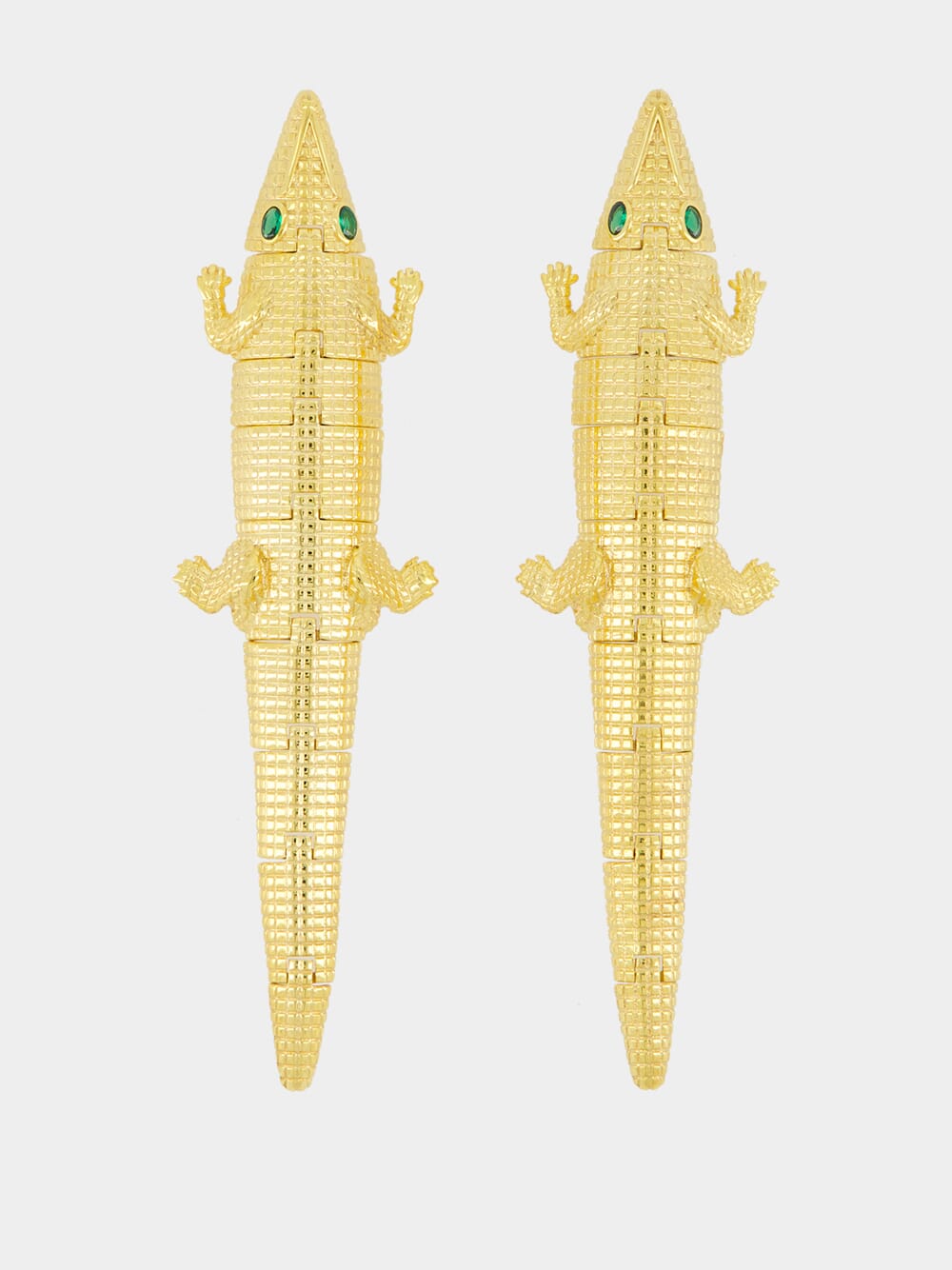 Gold Croco Earrings