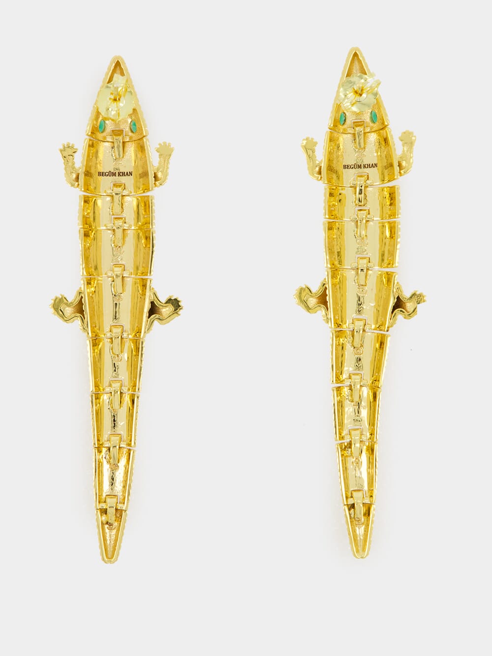 Gold Croco Earrings