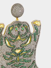 Begüm Khan Gold-Plated Bengal Earrings in Green