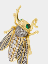 Begüm Khan Crystal Queen Bee Gold-Plated Earrings