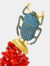 Begüm Khan Gold-Plated Pharaoh Earrings in Corsica Coral and Turquoise