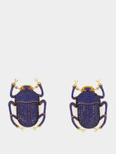 Begüm Khan Navy Pharaoh Clip-On Earrings