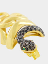 Begüm Khan Gold-Plated Serpentino Earrings in Black