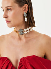 Begüm Khan Gold-Plated Shahmaran Earrings with Pearls