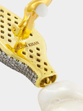 Begüm Khan Gold-Plated Shahmaran Earrings with Pearls