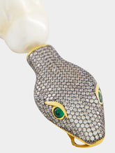 Begüm Khan Gold-Plated Shahmaran Earrings with Pearls