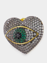 Begüm Khan Occhio del Amore Earrings with Green Stones