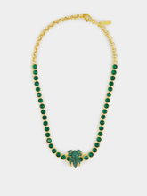 Begüm Khan Green Frog Tennis Necklace