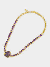 Begüm Khan Purple Frog Tennis Necklace
