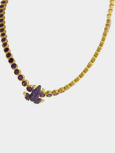 Begüm Khan Purple Frog Tennis Necklace