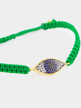 Begüm Khan Navy Blue Evil Eye Gold-Plated Bracelet