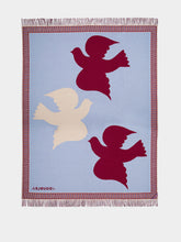 La DoubleJ Bordeaux Dove Wool and Cashmere Blanket