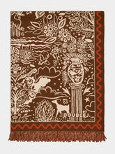 La DoubleJ Ionic Chocolate Wool and Cashmere Blanket