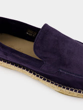 Aurélien Navy Blue Beachside Suede Espadrille Loafers