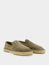 Aurélien Pistachio Beachside Suede Espadrille Loafers