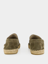 Aurélien Pistachio Beachside Suede Espadrille Loafers