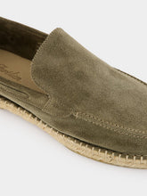Aurélien Pistachio Beachside Suede Espadrille Loafers