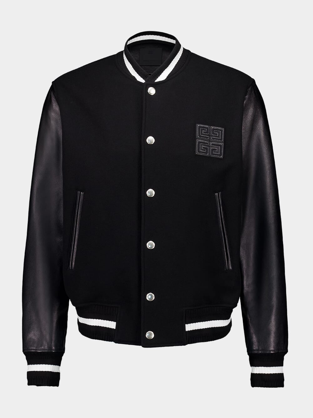 Black 4G Varsity Jacket