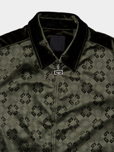 Givenchy Green Monogram Velvet Jacket