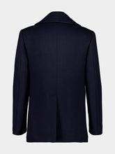Givenchy Dark Blue Wool Peacoat
