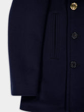 Givenchy Dark Blue Wool Peacoat