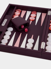 Hector Saxe Paris Aubergine Medium Baptiste Backgammon Set