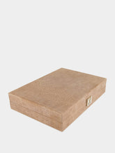 Hector Saxe Paris Vison Medium Alligator Backgammon Set