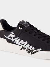 Balmain B-Court Calfskin Printed Logo Sneakers