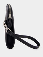 Dolce & Gabbana Black Woven Calfskin Clutch Bag