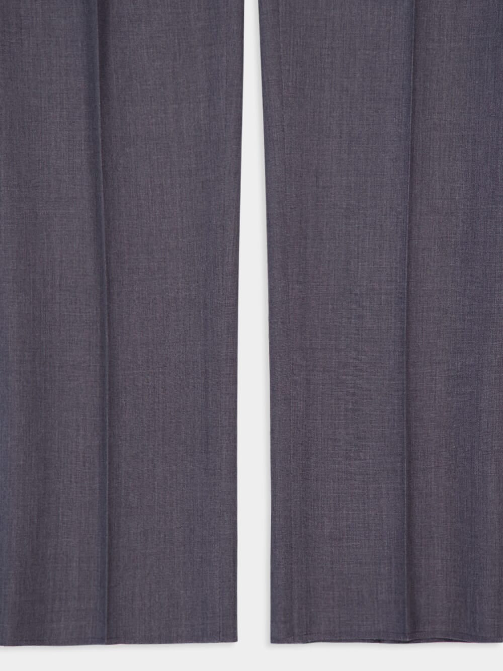 Medium Grey Slim-Fit Wool Tailored Pants