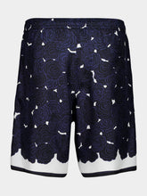 Givenchy Dark Navy Silk Floral Shorts