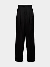 Givenchy Black Double Pleat Cotton Trousers