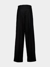 Givenchy Black Double Pleat Cotton Trousers
