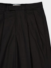 Givenchy Black Double Pleat Cotton Trousers