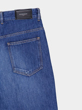 Givenchy Medium Blue Shadow Washed Straight Jeans