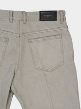 Givenchy Cloud Grey Straight Fit Cotton Jeans