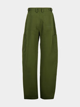 Givenchy Khaki Couture Seam Cotton Cargo Trousers