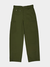 Givenchy Khaki Couture Seam Cotton Cargo Trousers