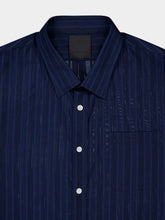 Givenchy Cotton Voile Blue Shirt With Stripes