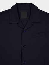 Givenchy Night Blue Wool Poplin Overshirt