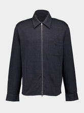 Givenchy Dark Grey Zipped Jersey Shirt